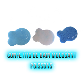 Confettis de bain moussant - Poissons