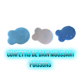 ✭ Confettis de bain moussant - Poissons ✭ 