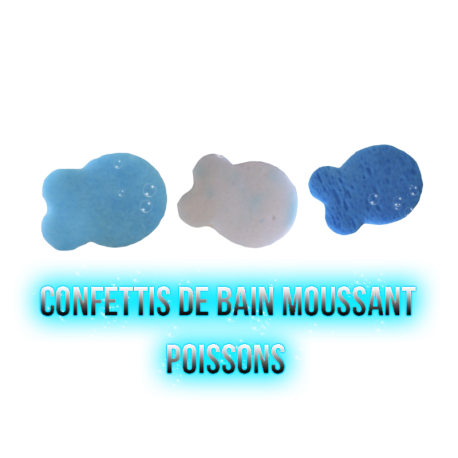 ✭ Confettis de bain moussant - Poissons ✭ 