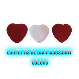 ✭ Confettis de bain moussant - Cœur Fraise ✭ 