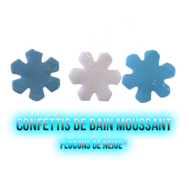 ✭ Confettis de bain moussant Snowflakes ✭