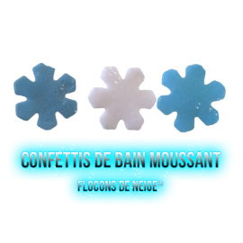 Confettis de bain moussant snowflakes