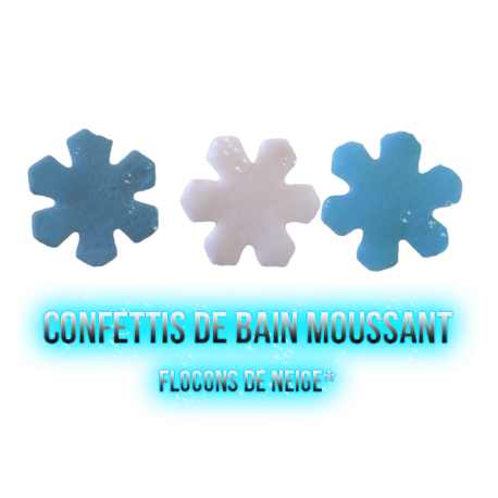 ✭ Confettis de bain moussant Snowflakes ✭