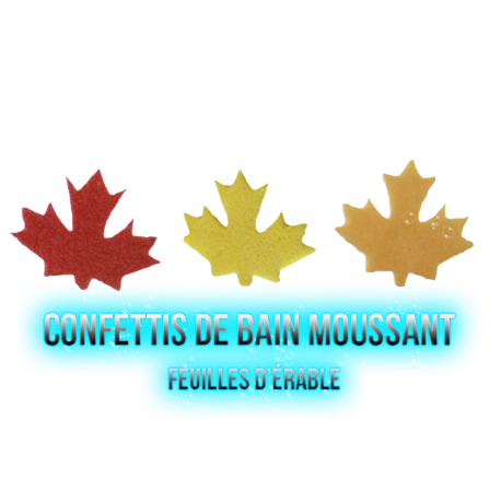 ✭ Confettis de bain moussant - Feuilles d'érable ✭
