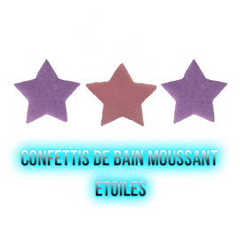 Confettis de bain moussant - Étoiles