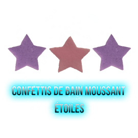 Confettis de bain moussant - Étoiles 12g