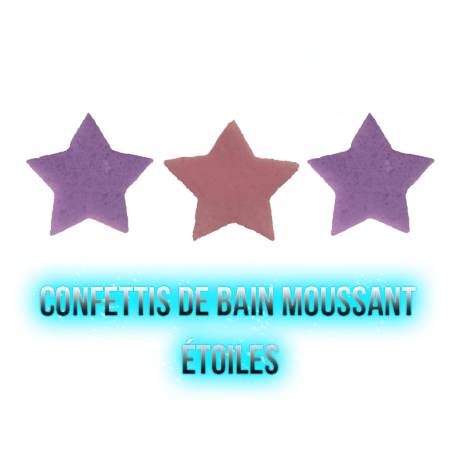 Confettis de bain moussant - Étoiles 12g