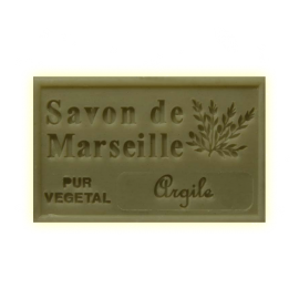 ✭ Savon de Marseille argile verte 125g - Exfoliant doux gommage de la peau ✭