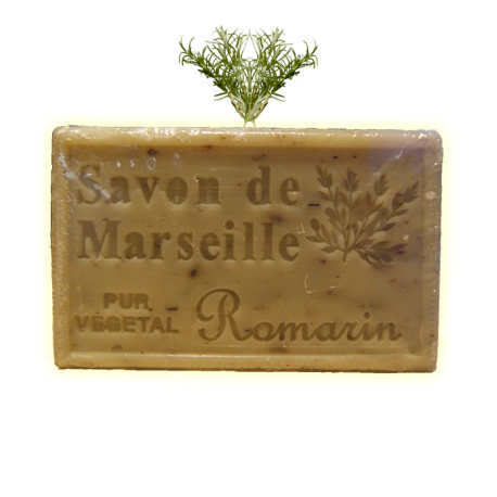 ✭ Savon de Marseille romarin 125g - Exfoliant doux gommage de la peau ✭