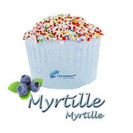 ✭ Bombe de bain muffin myrtille - 190gr d''effervescence pour 2 bains ✭