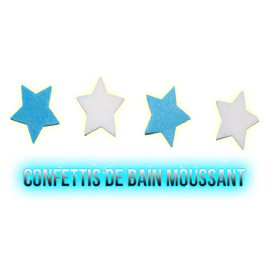 Confettis de bain moussant étoiles