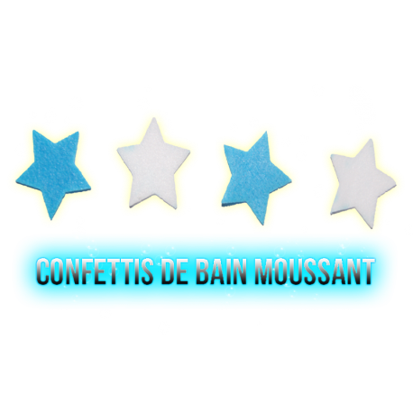 ✭ Confettis de bain moussant étoiles - Boite de 12gr ✭