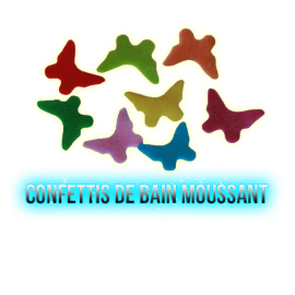 ✭ Confettis de bain moussant papillons - Boite de 12gr ✭