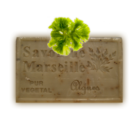 ✭ Savon de Marseille aux algues marine - Exfoliant doux gommage de la peau ✭